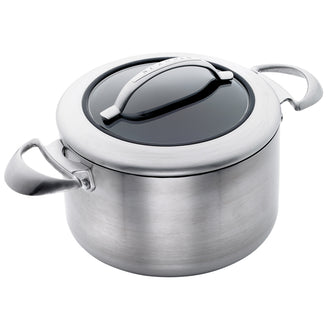 Pentola alta "CTX" con coperchio in vetro cm Ø20x12,5/l3,5