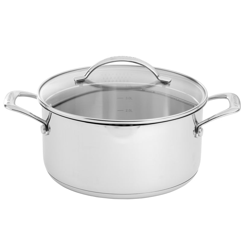 Pentola con coperchio in vetro "STS" cm Ø14/l 4,8