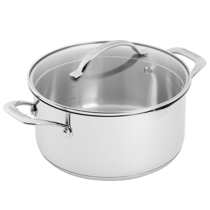 Pentola con coperchio in vetro "STS" cm Ø14/l 4,8