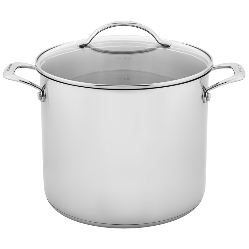 Pentola alta con coperchio in vetro "STS" cm Ø26/l 11