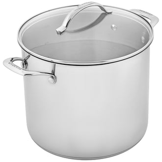 Pentola alta con coperchio in vetro "STS" cm Ø26/l 11