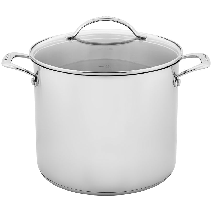 Pentola alta con coperchio in vetro "STS" cm Ø30x23/l 15