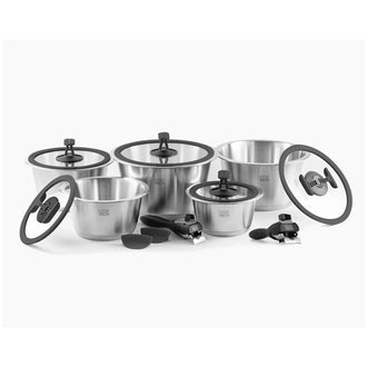 Batteria pentole "Mega - Nesto", 14 pezzi cm Ø16-24