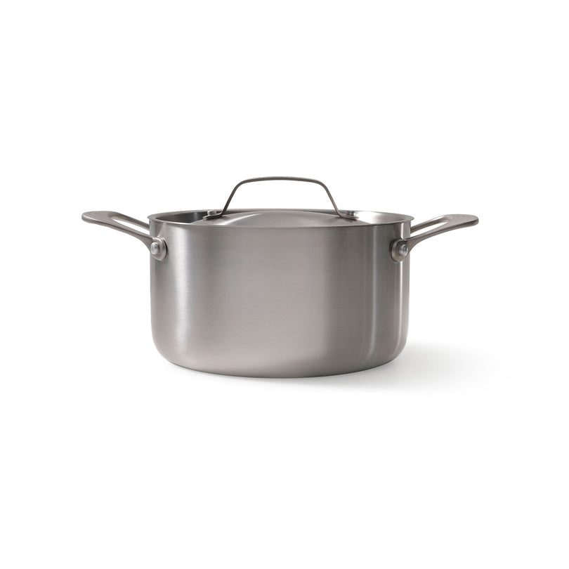Pentola alta con coperchio "Stainless Steel" cm Ø20x11,5/l 3,3