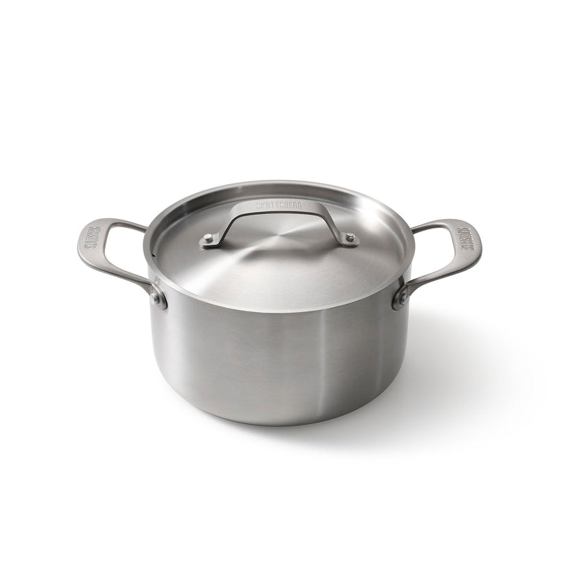 Pentola alta con coperchio "Stainless Steel" cm Ø20x11,5/l 3,3