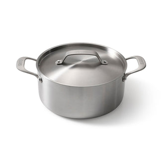 Pentola alta con coperchio "Stainless Steel" cm Ø24x11,5/l 4,75