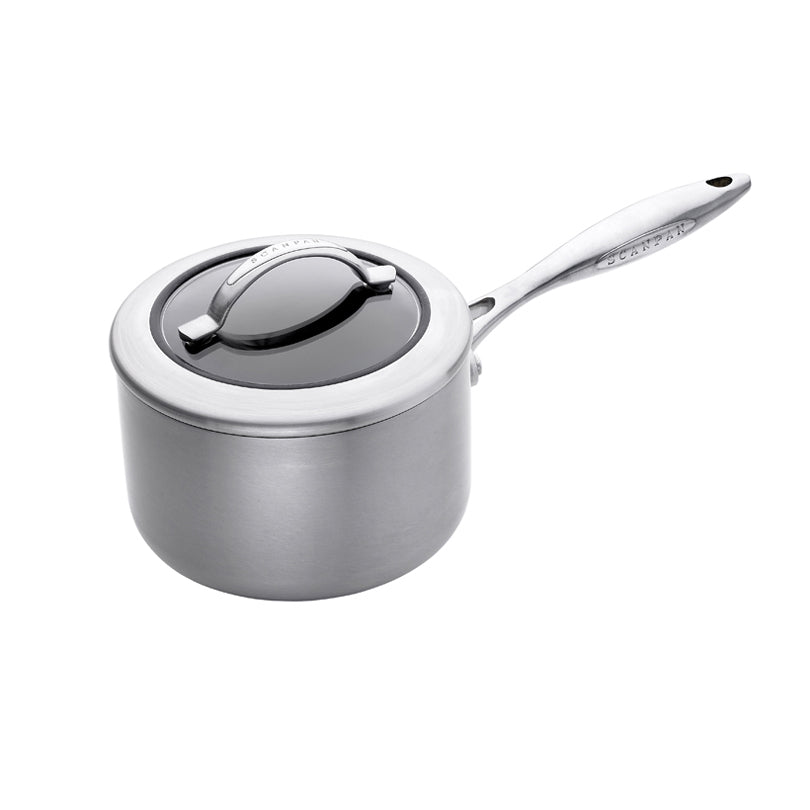 Casseruola CTX con manico e coperchio in vetro cm Ø16x10,1/l1,8