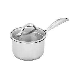 Casseruola con mancio e coperchio in vetro "STS" cm Ø14/l 1,2