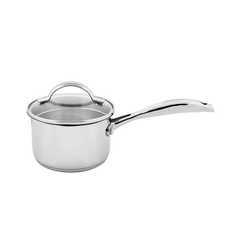 Casseruola con mancio e coperchio in vetro "STS" cm Ø14/l 1,2