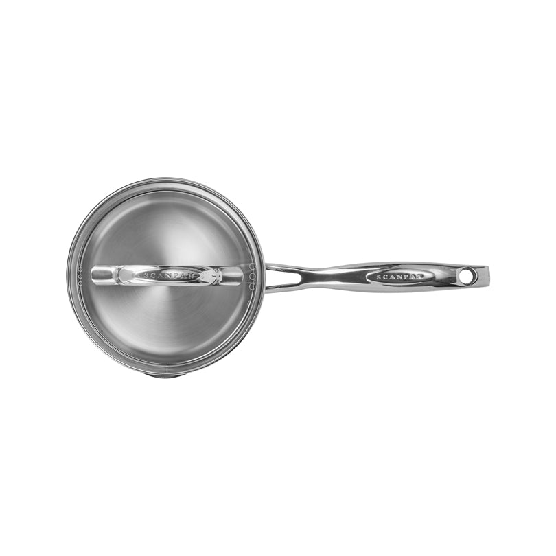 Casseruola con mancio e coperchio in vetro "STS" cm Ø14/l 1,2