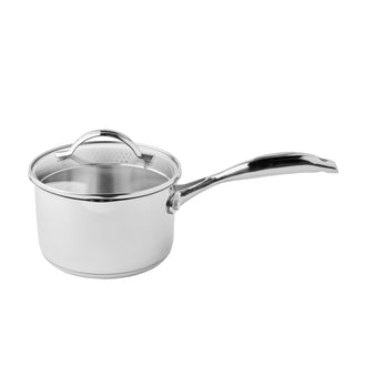 Casseruola con mancio e coperchio in vetro "STS" cm Ø16/l 1,8