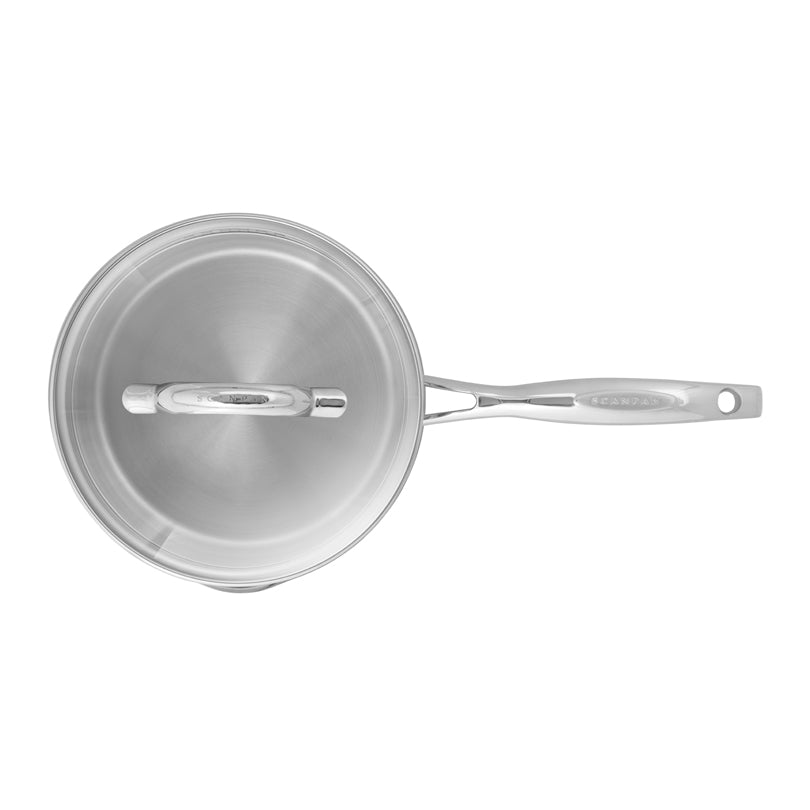 Casseruola con mancio e coperchio in vetro "STS" cm Ø16/l 1,8