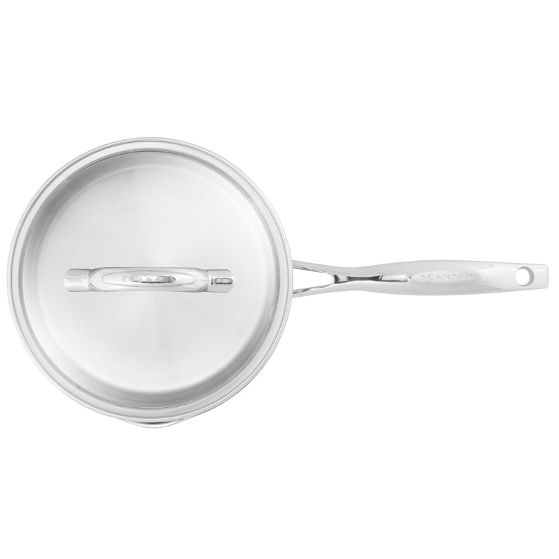 Casseruola con mancio e coperchio in vetro "STS" cm Ø18/l 2,5