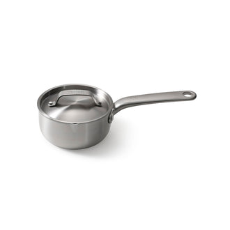 Casseruola con manico e coperchio "Stainless Steel" cm Ø14x7/l 0,1
