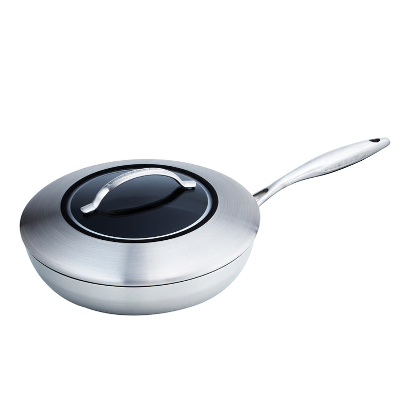 Padella alta CTX con coperchio in vetro cm Ø28x9,7/l 2,5