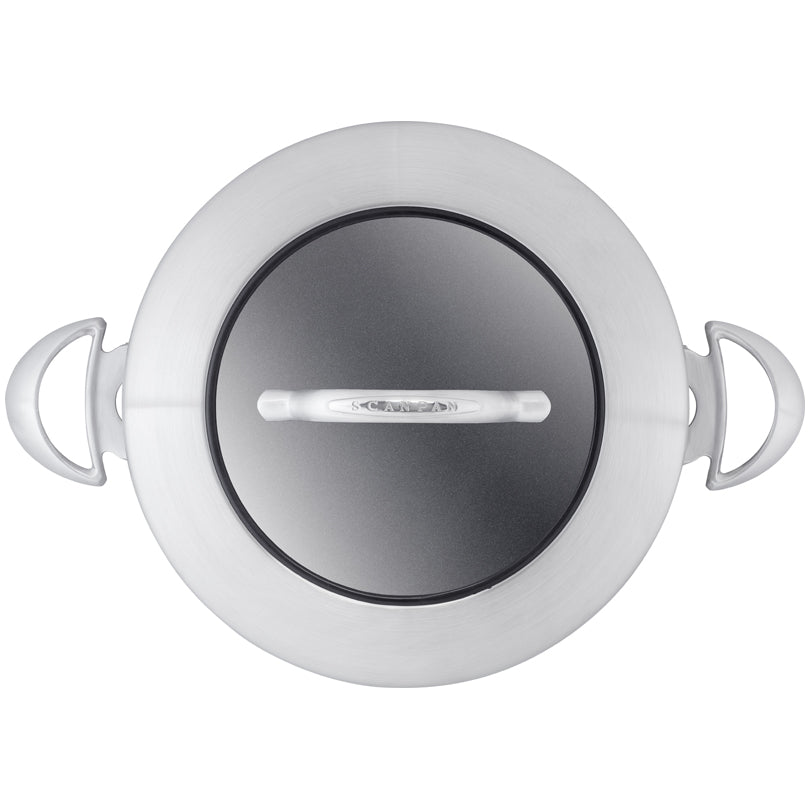 Padella alta "CTX" con 2 manici e coperchio in vetro cm Ø28/l 3,7