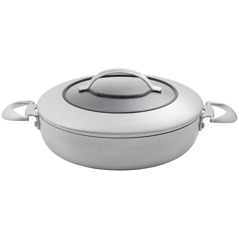 Padella bassa "CTX" con 2 manici e coperchio in vetro cm Ø26x9/l 3,7