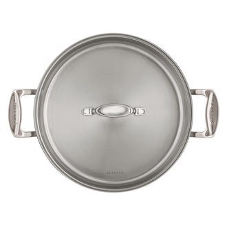 Padella alta con 2 manici e coperchio in vetro "IMPACT" cm Ø32(25,3)x7,8