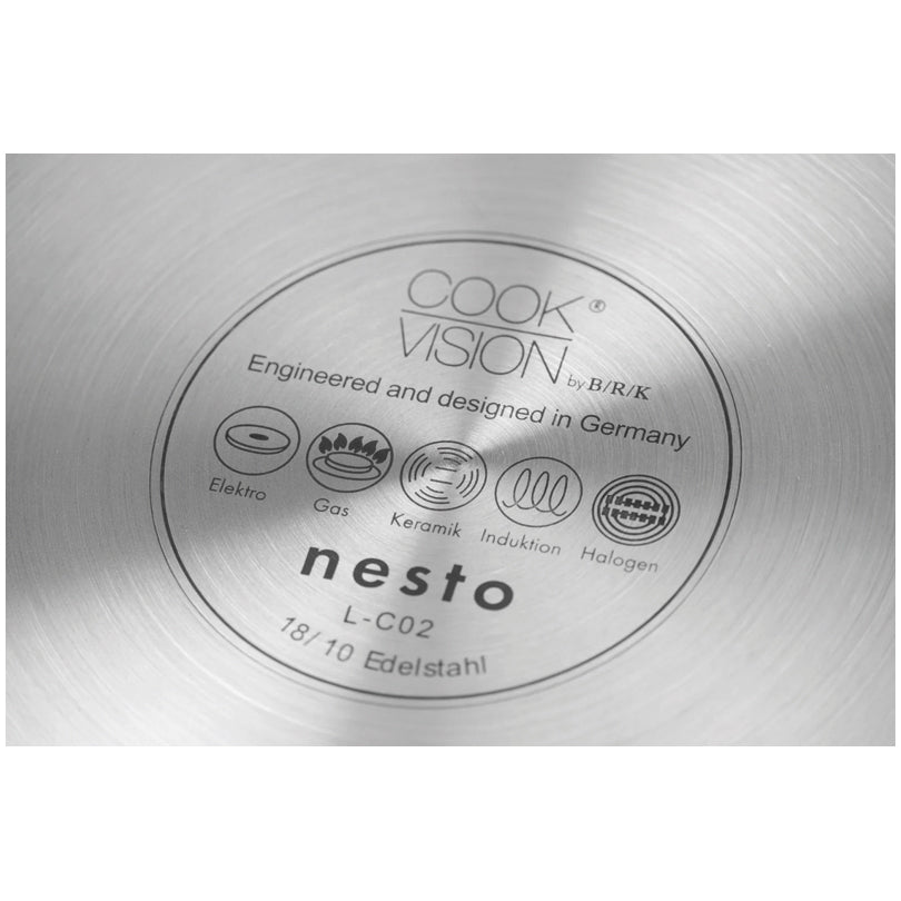 Padella alta "Nesto", satinata l 4,7/cm Ø28x9