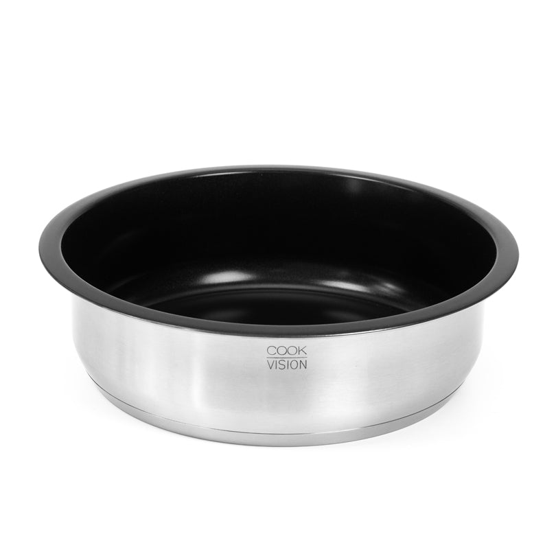 Padella alta con rivestimento antiaderente "Nesto", satinata l 4,7/cm Ø28x9