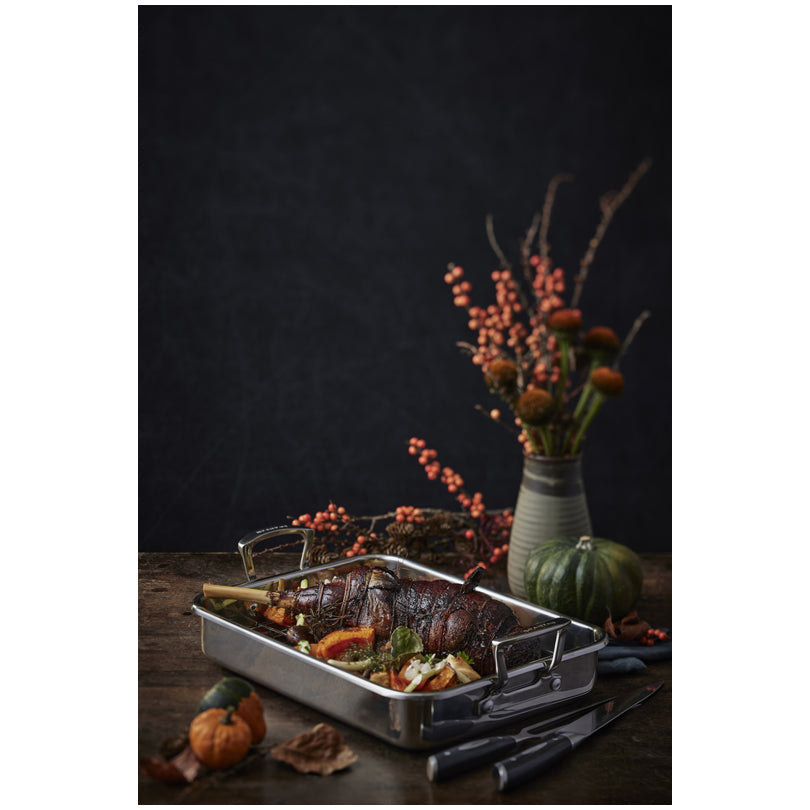 Arrostiera con griglia "Impact", adatta per induzione cm 43x28x11/l 4,5