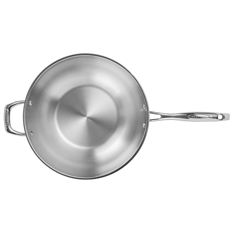 Wok con 2 manici "STS", senza coperchio cm Ø32