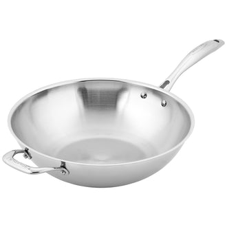 Wok con 2 manici "STS", senza coperchio cm Ø32