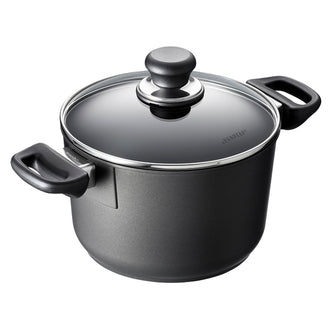 Pentola alta "Classic" con coperchio in vetro cm Ø20x13,1