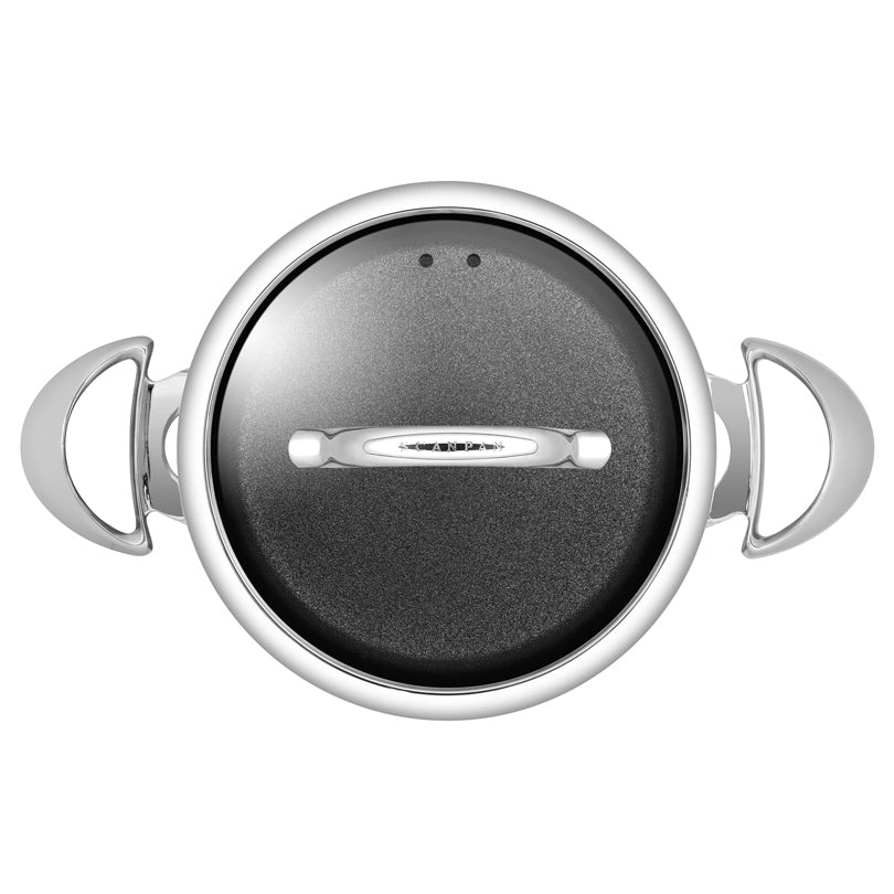 Pentola alta con coperchio in vetro "HaptIQ" cm Ø20x12/l 3,5