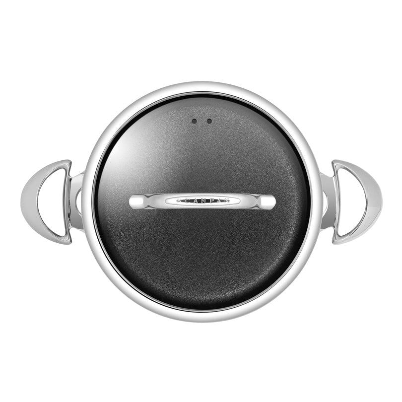 Pentola alta con coperchio in vetro "HaptIQ" cm Ø24x11,5/l 4,8