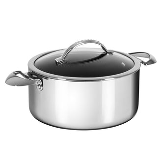 Pentola alta con coperchio in vetro "HaptIQ" cm Ø24x11,5/l 4,8