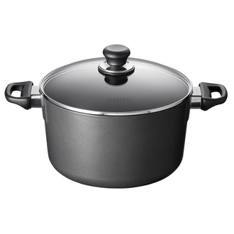 Pentola alta con coperchio in vetro "Classic Induction" cmØ26(19,7)x15,3/l 6