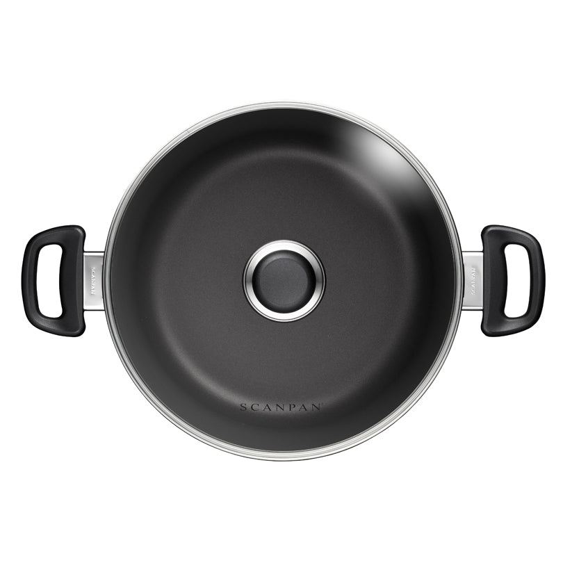 Pentola alta con coperchio in vetro "Classic Induction" cmØ26(19,7)x15,3/l 6