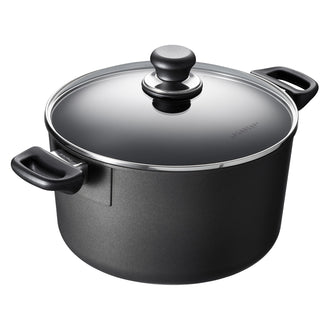 Pentola alta con coperchio in vetro "Classic Induction" cmØ26(19,7)x15,3/l 6