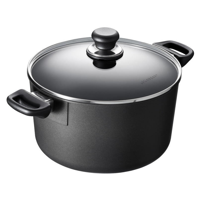 Pentola alta con coperchio in vetro "Classic Induction" cmØ26(19,7)x15,3/l 6