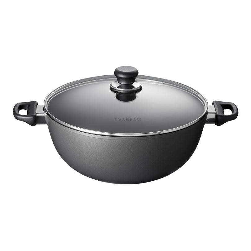 Casseruola fonda con coperchio in vetro "Classic Induction" l 6/cm Ø28x13,4
