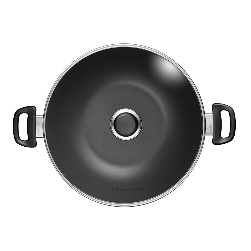 Casseruola fonda con coperchio in vetro "Classic Induction" l 6/cm Ø28x13,4