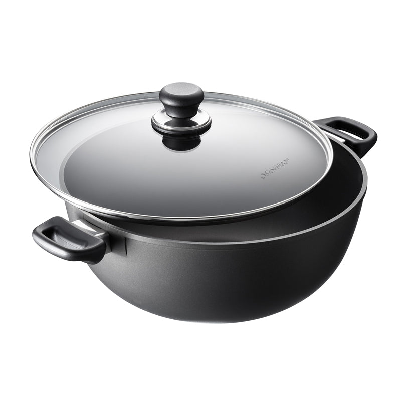 Casseruola fonda con coperchio in vetro "Classic Induction" l 6/cm Ø28x13,4