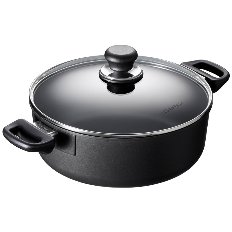 Casseruola bassa con coperchio in vetro "Classic Induction" cm Ø26(18,2)x9,7