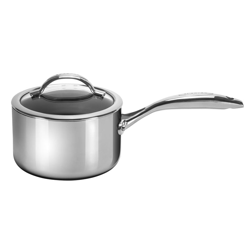 Casseruola  "HaptIQ" con manico e coperchio in vetro cm Ø16x10