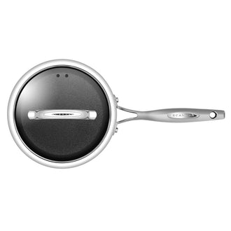 Casseruola "HaptIQ" con manico e coperchio in vetro cm Ø18x11