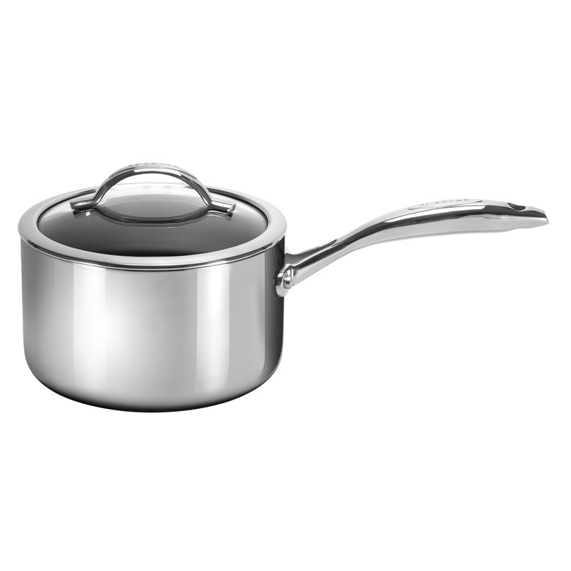 Casseruola "HaptIQ" con manico e coperchio in vetro cm Ø18x11