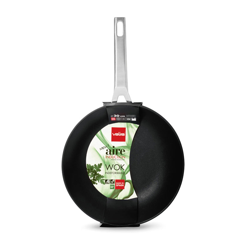 WOK "AIRE" INDUZIONE CM 30/L 4,5 CM 30/ L4,5