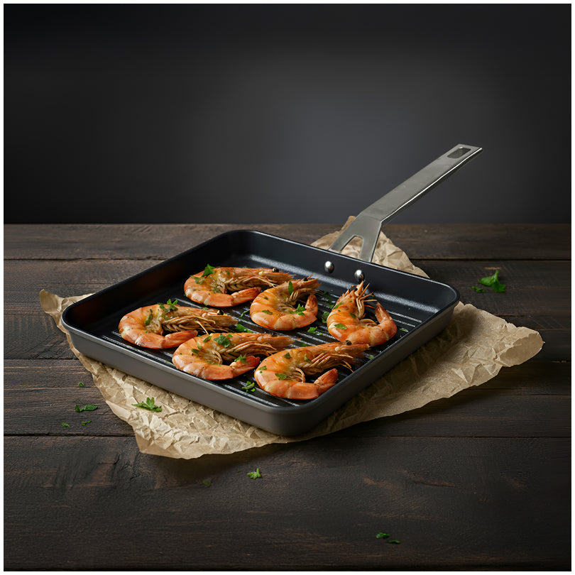 Bistecchiera quadrata "Aire Ceramic" cm 28x28