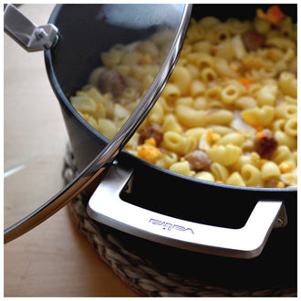 Casseruola alta "Aire" con coperchio in vetro cm 24