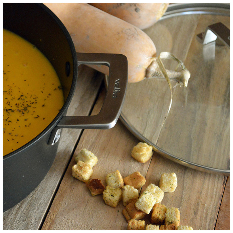 Casseruola alta "Aire" con coperchio in vetro cm 24