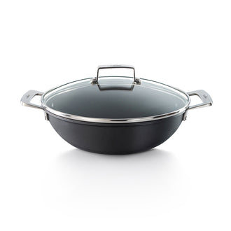 Casseruola bassa "Aire" con coperchio vetro cm 28x8