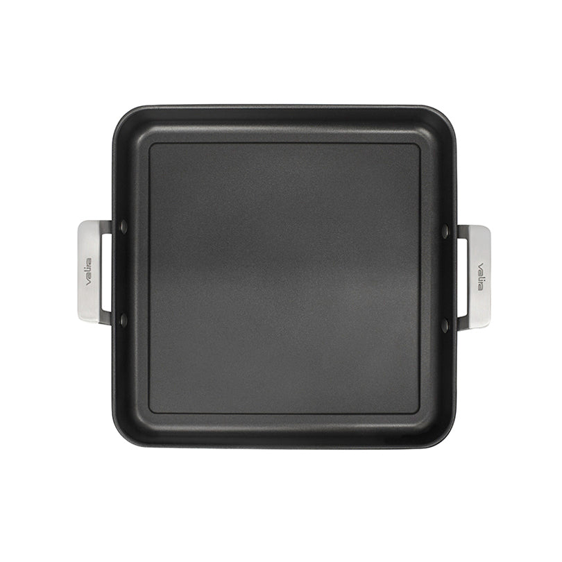 Bistecchiera inclinata con 2 manici "AIRE" cm 28x28