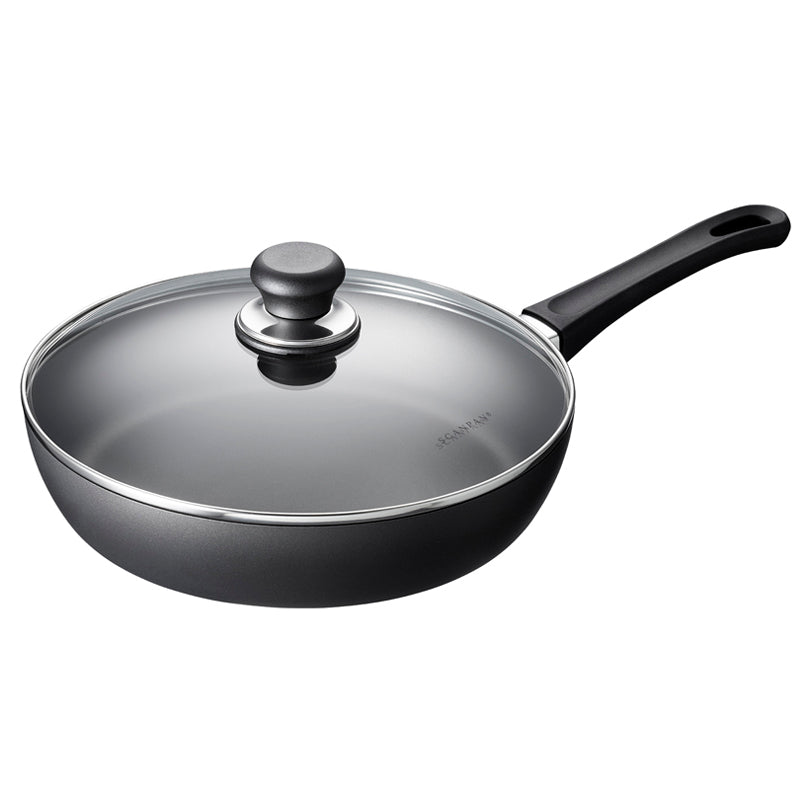 Padella alta "Classic" con coperchio in vetro cm Ø28x9/l3