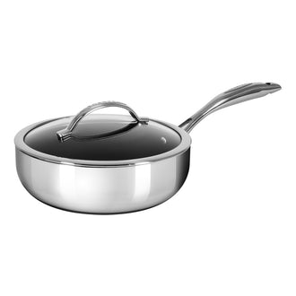 Padella fonda "HaptIQ" con coperchio in vetro cm Ø26x6,5